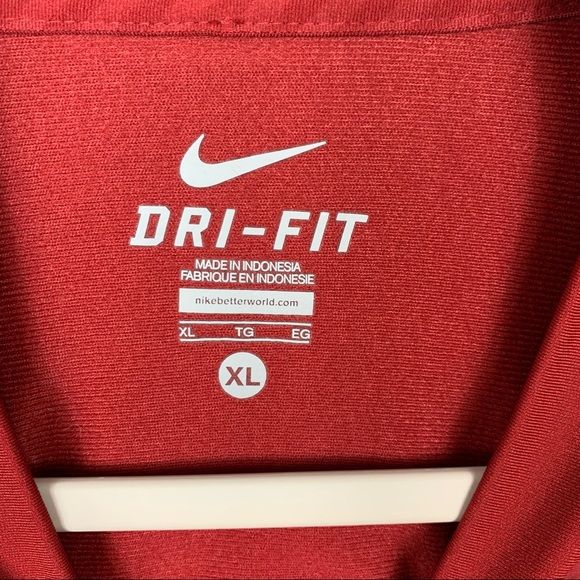 Nike Dri-Fit WSU Washington State Cougars Full Zip Long Sleeve Football Red XL - Picture 3 of 7